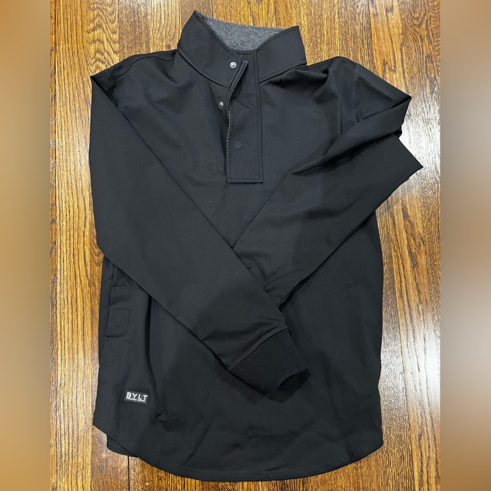 BYLT Premium Basics Elite+Fairway PulloverMediumBlack